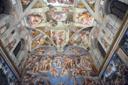 New LED lighting of Sistina Chapel Vatican Museum, Rome, Italy - 29 Oct 2014