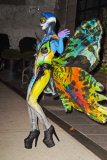 Heidi Klum is a Colorful Butterfly for Halloween