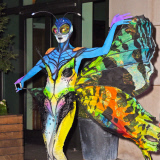 Heidi Klum is a Colorful Butterfly for Halloween