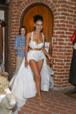 *EXCLUSIVE* V. Stiviano gets creepy on Halloween