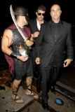 Robin Thicke celebrates Halloween with some pretty ladies at the Los Angeles Theater **NO Australia, New Zealand**