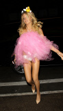 Robin Thicke celebrates Halloween with some pretty ladies at the Los Angeles Theater **NO Australia, New Zealand**