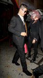 Robin Thicke celebrates Halloween with some pretty ladies at the Los Angeles Theater **NO Australia, New Zealand**