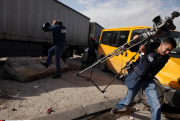 Clashes at the Qalandia checkpoint
