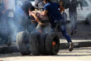 Clashes at the Qalandia checkpoint