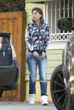 *EXCLUSIVE* Ellen Pompeo goes au natural in Floral