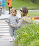 No US rights | Actress JESSICA ALBA takes daughter HAVEN on morning coffee run