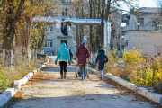 Flucht und Zerstörung in der Ukraine: Leere Straßen in Sloviansk