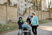 Flucht und Zerstörung in der Ukraine: Leere Straßen in Sloviansk