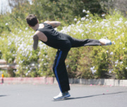 EXCLUSIVE Beware! John Mayer kickboxing in Santa Monica