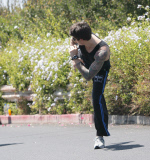 EXCLUSIVE Beware! John Mayer kickboxing in Santa Monica
