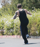 EXCLUSIVE Beware! John Mayer kickboxing in Santa Monica