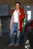 John Mayer joins Bob Saget for dinner at Osteria Mozza