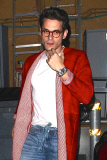 John Mayer joins Bob Saget for dinner at Osteria Mozza