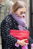 A fashionable Mary-Kate Olsen pops with Color