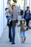 Rachel Zoe treats her boys to Froyo after a trip to Color Me Mine