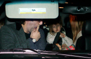 Sacha Baron Cohen and Isla Fisher at LAX with the girls