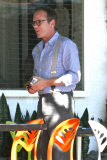 *EXCLUSIVE* A dapper Kiefer Sutherland dines out solo in WeHo