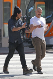 James Franco takes a coffee break on-set of 'Zeroville' **USA ONLY** 
