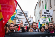 March against far right politics and racism, Brussels, Belgium - 09 Nov 2014