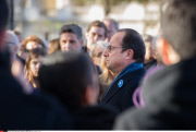 Paris: Hollande during a commemorate ceremony at the Georges Clemenceau's statue