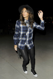 *EXCLUSIVE* Nicole Scherzinger goes grunge as she supports Sam Smith at The Greek