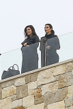Kim Kardashian, Kourtney and Khloe arrive at Malibu Rocky Oaks Estate Vineyards