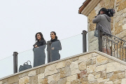 Kim Kardashian, Kourtney and Khloe arrive at Malibu Rocky Oaks Estate Vineyards
