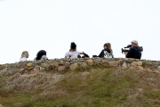 Kim Kardashian, Kourtney and Khloe arrive at Malibu Rocky Oaks Estate Vineyards
