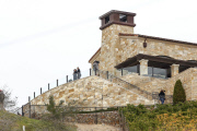 Kim Kardashian, Kourtney and Khloe arrive at Malibu Rocky Oaks Estate Vineyards