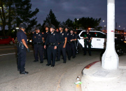 Tyga's street shoot puts the LAPD in Riot Gear