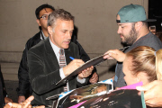 Christoph Waltz greets fans at `Jimmy Kimmel Live¿