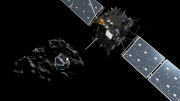 Is comet probe doomed? First picture from surface shows Philae has landed on its side in a CAVE - and without solar power it will die in 30 hoursÊ