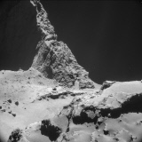 Is comet probe doomed? First picture from surface shows Philae has landed on its side in a CAVE - and without solar power it will die in 30 hoursÊ