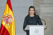 Queen Letizia of Spain attends the 2013 Velazquez Plastic Arts Awards