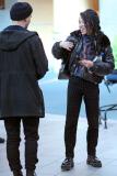 *EXCLUSIVE* An au-naturel FKA Twigs refuses to take photos with fans 