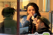 *EXCLUSIVE* FKA Twigs grabs some Cream Puffs with her Band Members