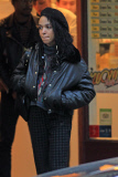 *EXCLUSIVE* FKA Twigs grabs some Cream Puffs with her Band Members