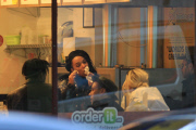 *EXCLUSIVE* FKA Twigs grabs some Cream Puffs with her Band Members