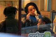 *EXCLUSIVE* FKA Twigs grabs some Cream Puffs with her Band Members