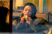 *EXCLUSIVE* FKA Twigs grabs some Cream Puffs with her Band Members