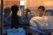 *EXCLUSIVE* FKA Twigs grabs some Cream Puffs with her Band Members