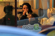 *EXCLUSIVE* FKA Twigs grabs some Cream Puffs with her Band Members