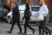 *EXCLUSIVE* FKA Twigs grabs some Cream Puffs with her Band Members