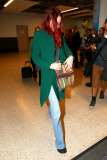 Elizabeth Jagger makes a shy arrival at LAX