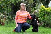 Clever dog can do a host of tricks including skateboarding, Hampshire, Britain - Oct 2014