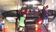 EXC: PENELOPE CRUZ AT HEATHROW AIRPORT