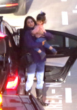 EXC: PENELOPE CRUZ AT HEATHROW AIRPORT