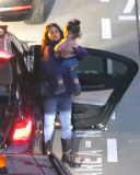 EXC: PENELOPE CRUZ AT HEATHROW AIRPORT