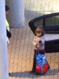 EXC: PENELOPE CRUZ AT HEATHROW AIRPORT